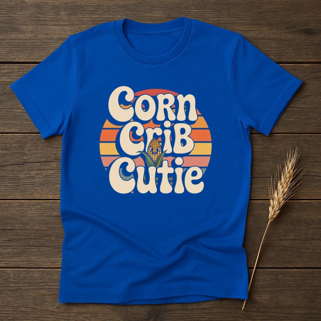 Corn Crib Cutie Graphic Unisex Blue T-Shirt product