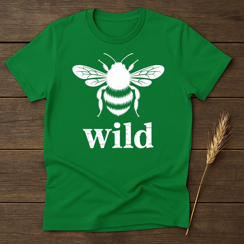 Wild Bee Graphic Green T-shirt Unique Apparel Product Type