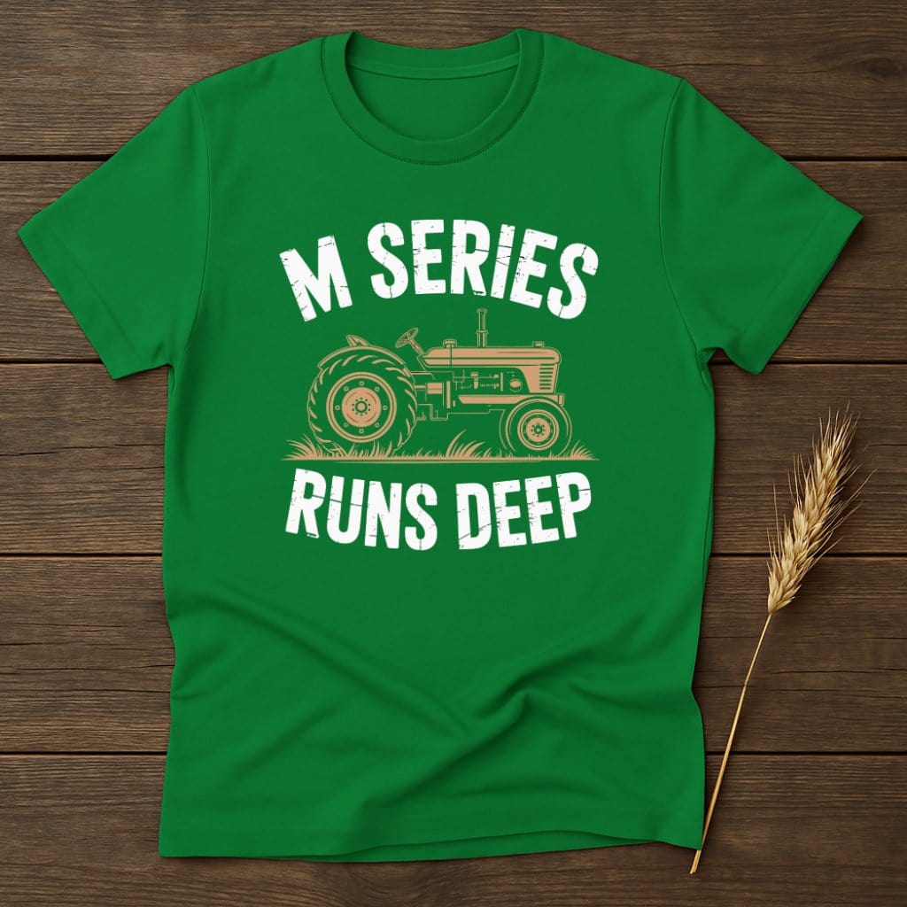 M Series Runs Deep Graphic Green T-shirt product type