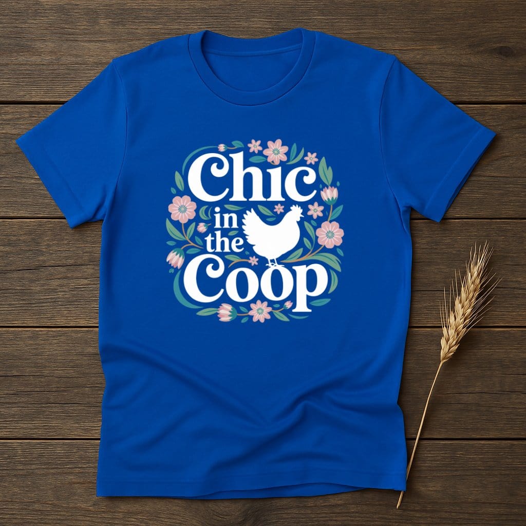 Chic in the Coop Blue Graphic Print T-Shirt product type