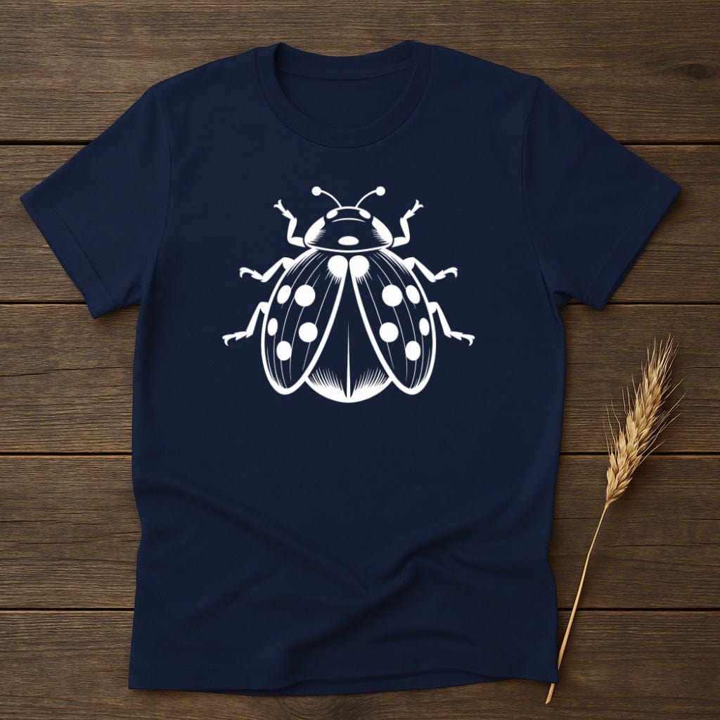 Unique Large White Ladybug Graphic Design T-shirt product