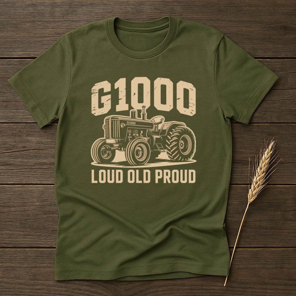 G1000 Loud Old Proud Tractor Graphic Tee Shirt product type