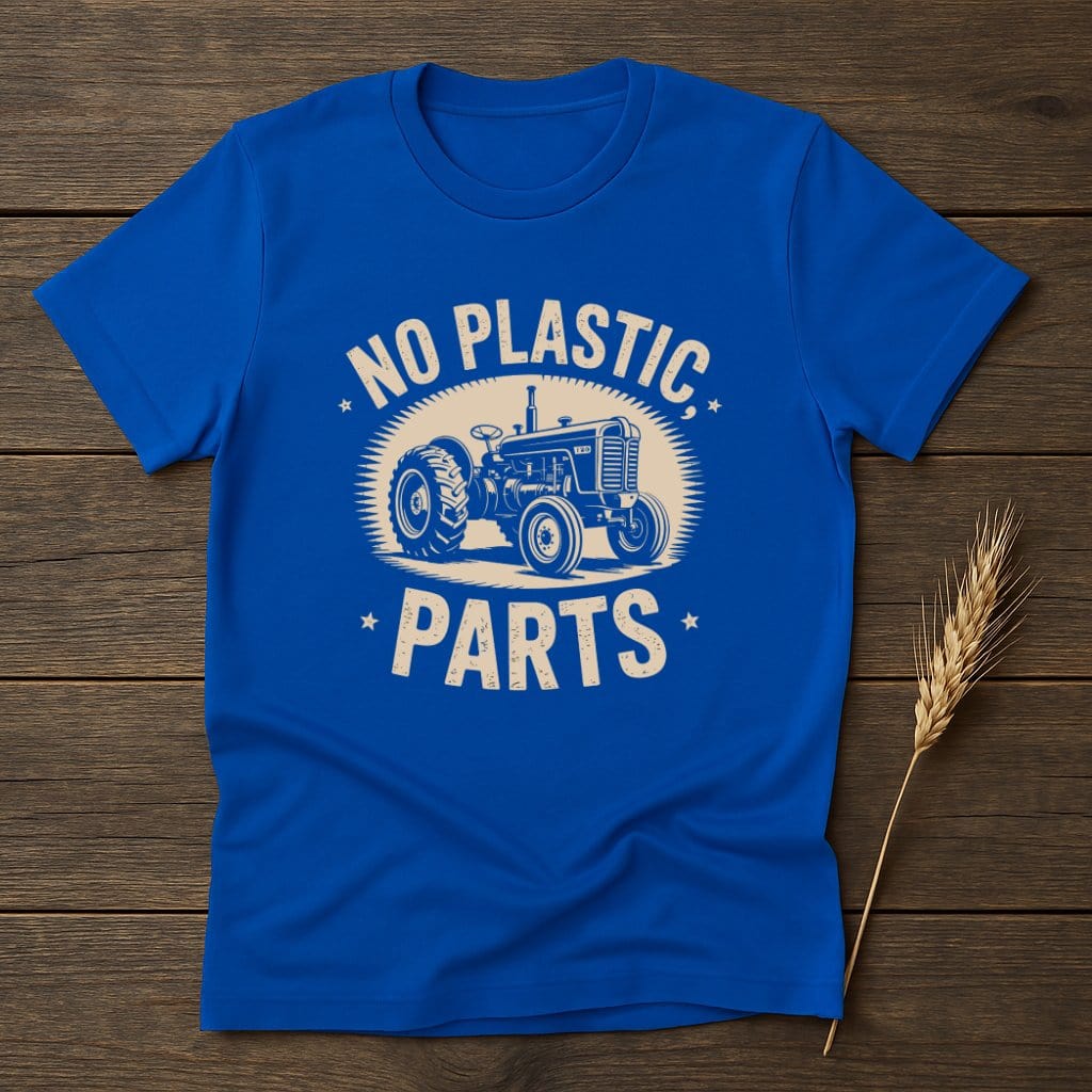 No Plastic Parts Tractor Graphic Statement T-shirt product