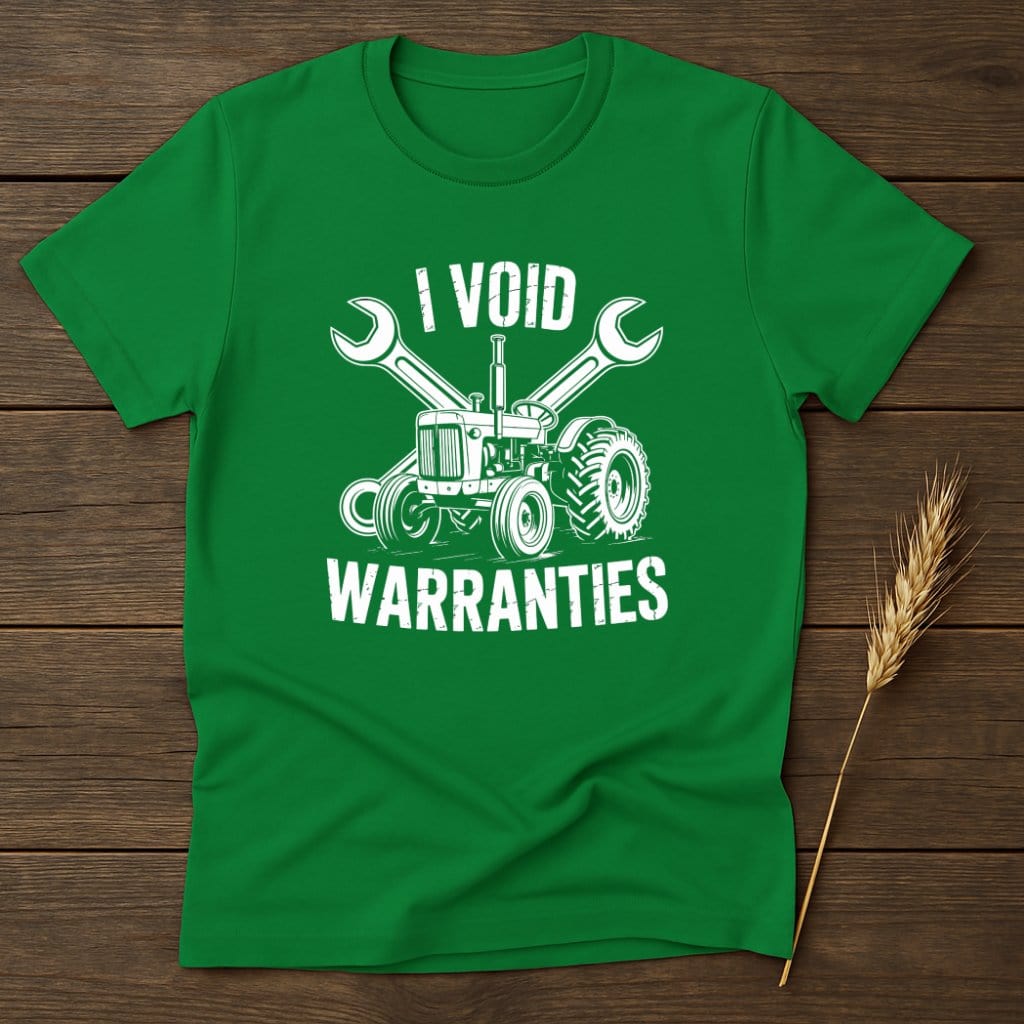 I Void Warranties Graphic Printed Green Shirt product type