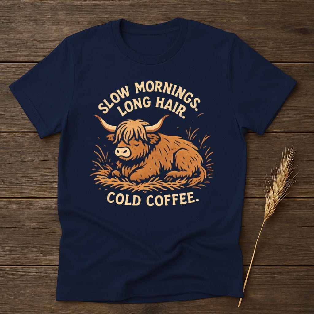 Slow Mornings Long Hair Cold Coffee Shirt product