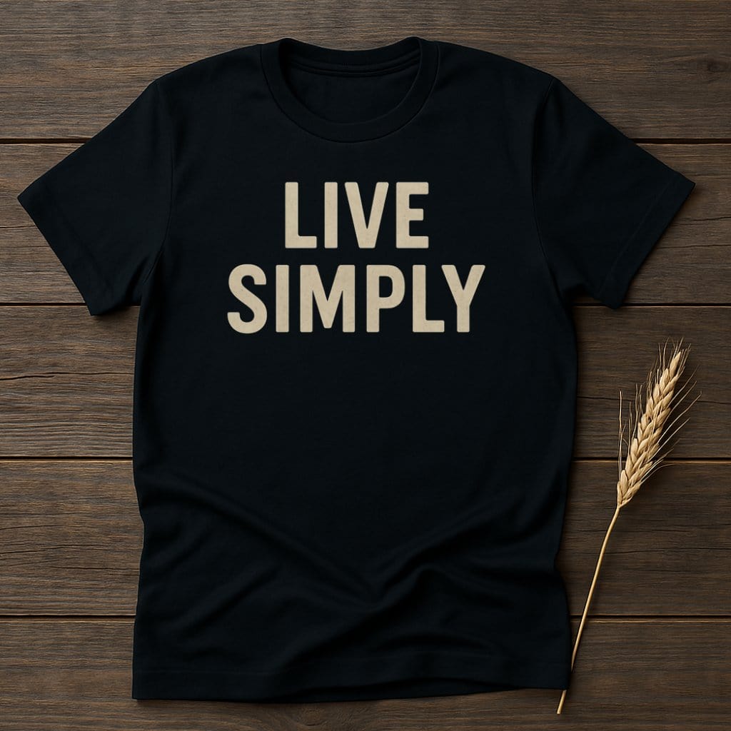 Live Simply Statement Tee Casual Stylish Product Type