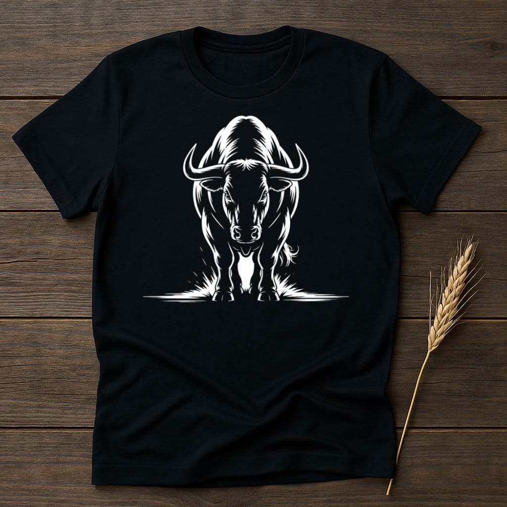 Black and White Bull T-Shirts