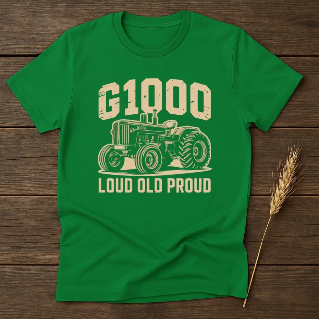 G1000 Loud Old Proud Graphic Green T-shirt product type