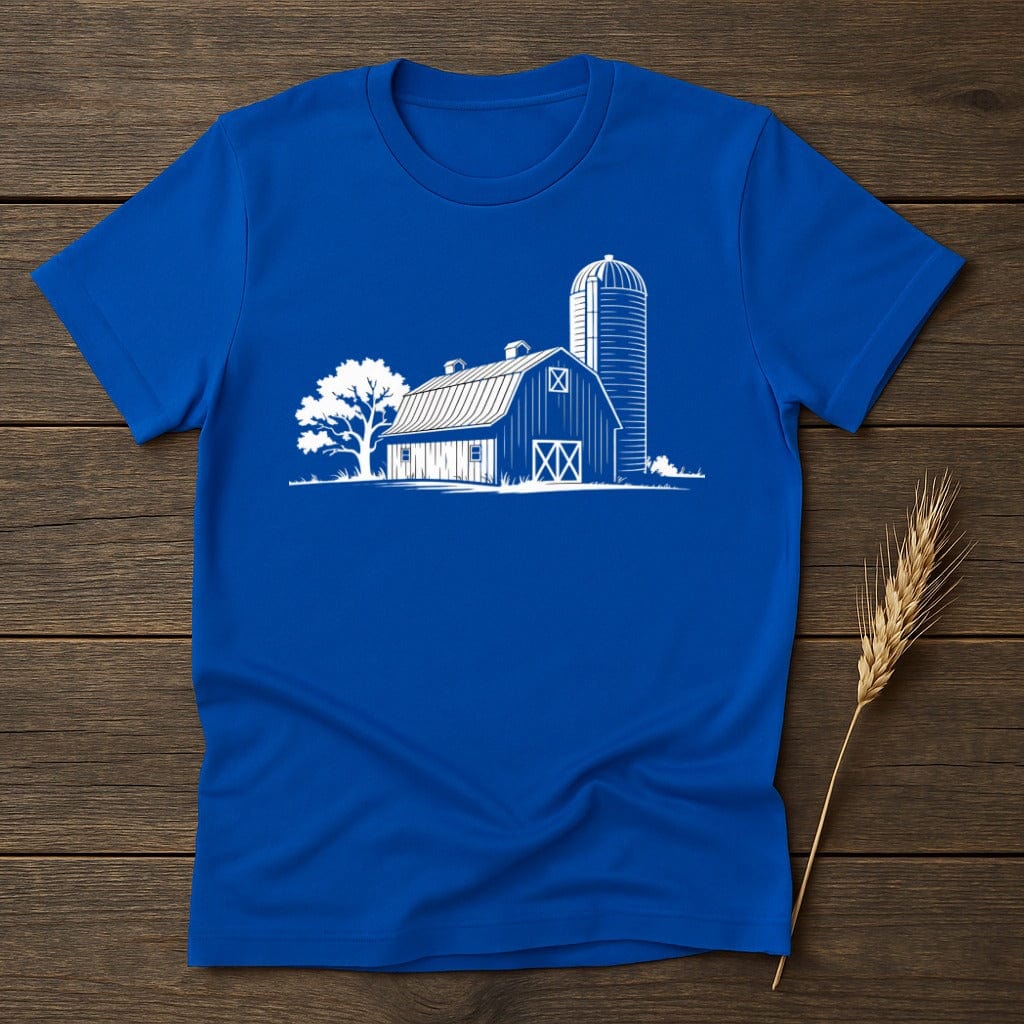 Blue Farmhouse and Silo Graphic Shirt product