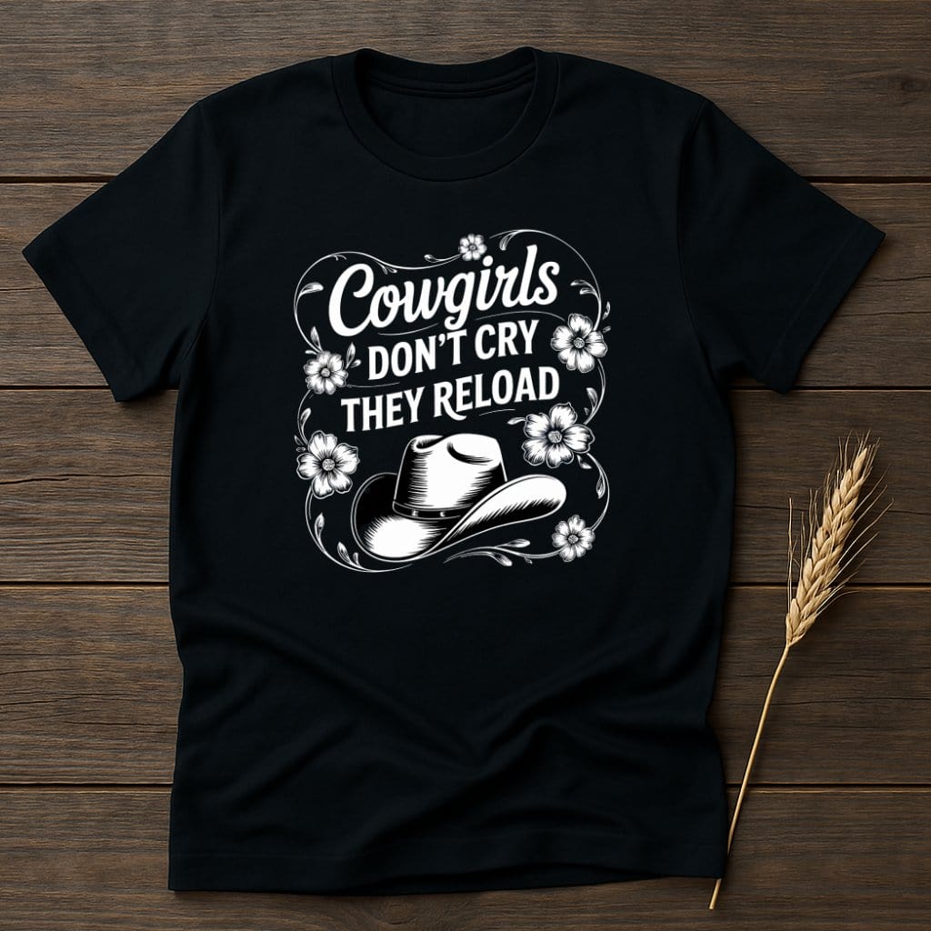 Cowgirls Don't Cry They Reload Graphic T-Shirt product type