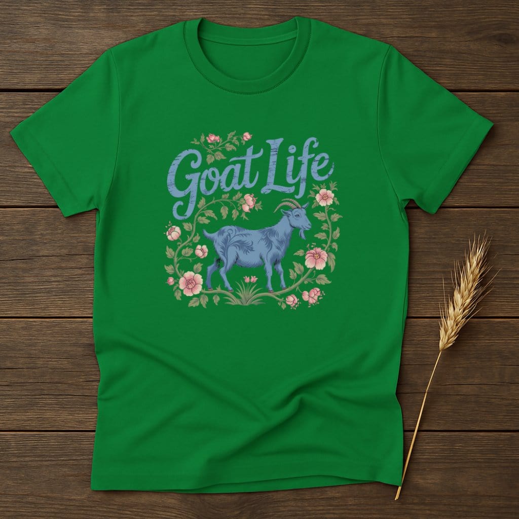 Goat Life T-Shirt with Floral Design Stylish Product Type