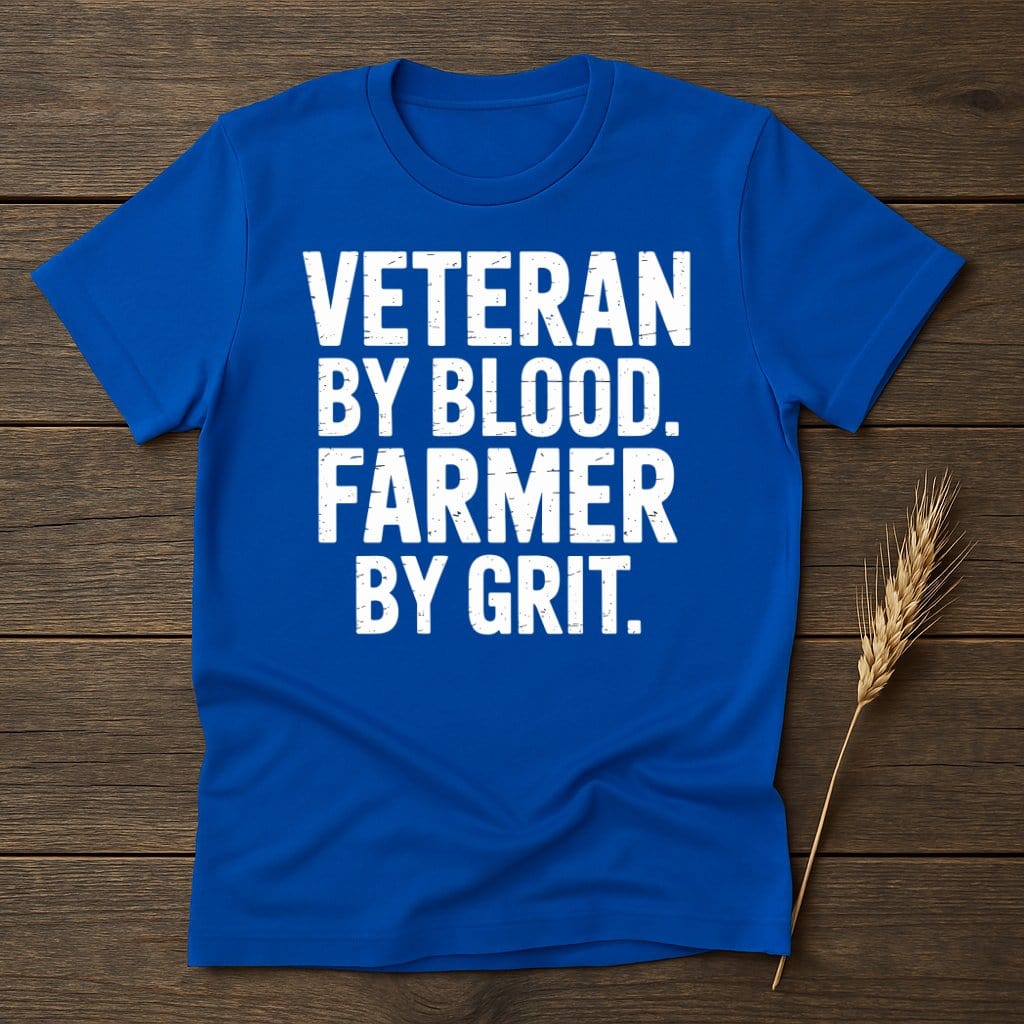 Veteran By Blood Farmer By Grit T-shirt product