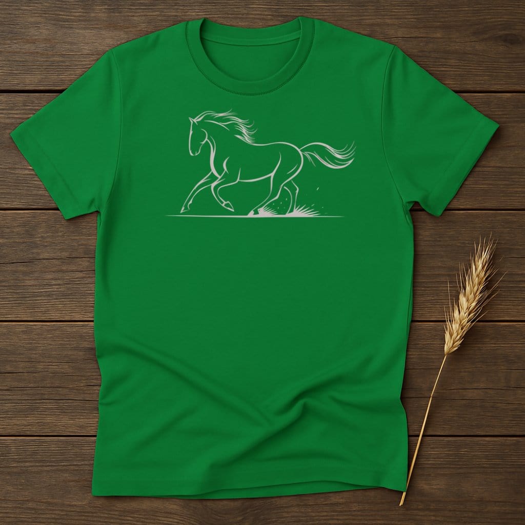 My Designs Silhouette Shirt S / Irish Green Equine-Inspired T-Shirts
