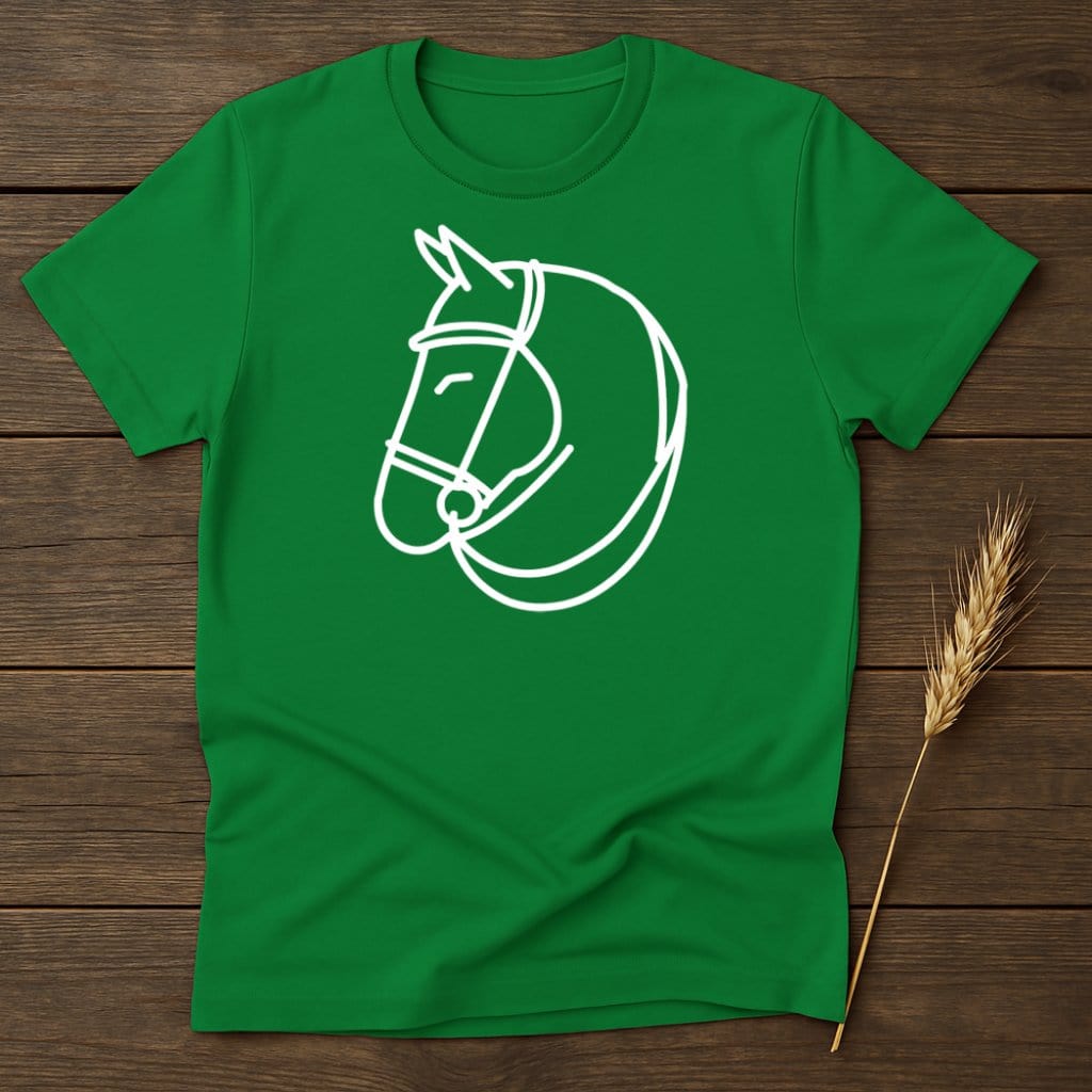 My Designs Silhouette Shirt S / Irish Green Horse Head T-Shirts