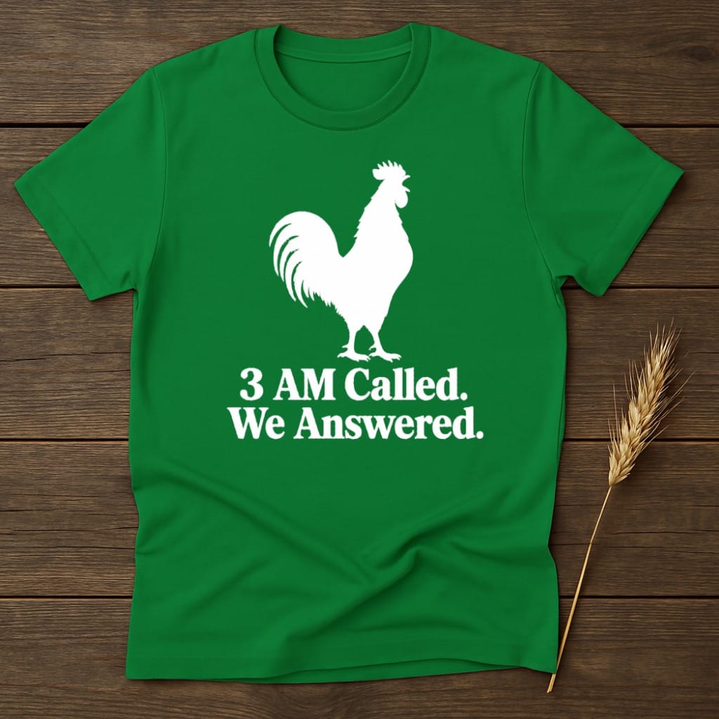 MyDesigns core_ad S / Irish Green 3 AM Called Rooster T-Shirt