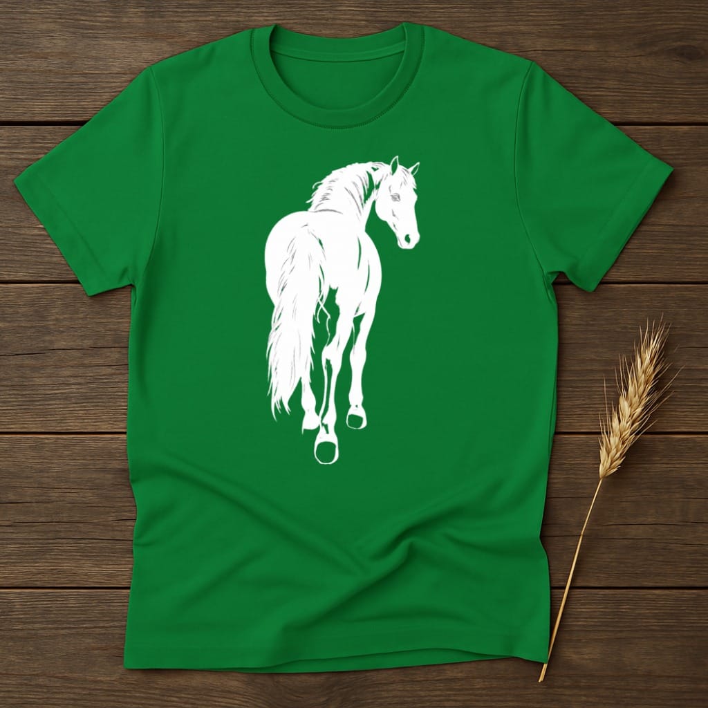 MyDesigns core_ad S / Irish Green Walk Away Horse Silhouette T-Shirt