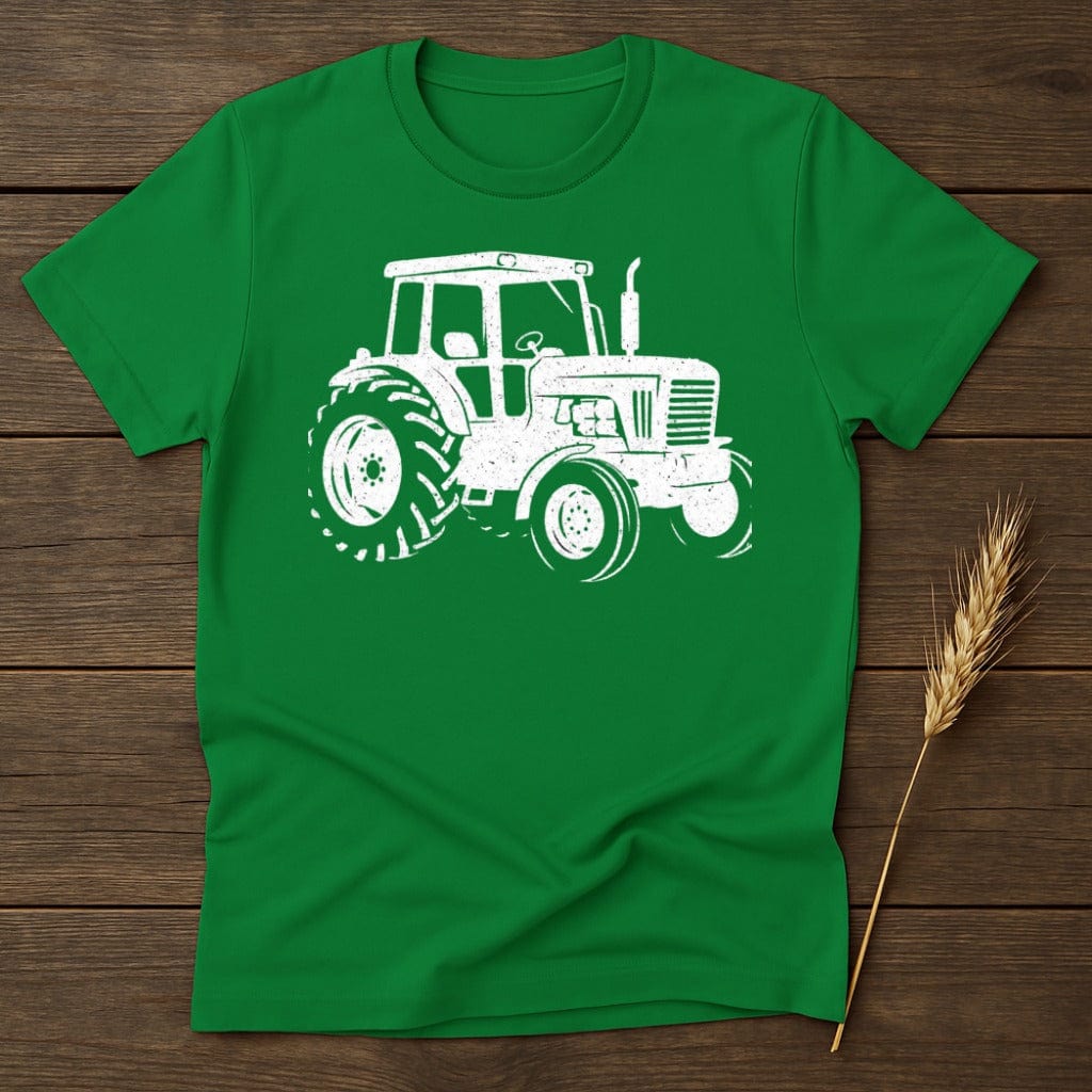 MyDesigns Physical Item S / Irish Green Classic White Tractor T-Shirt