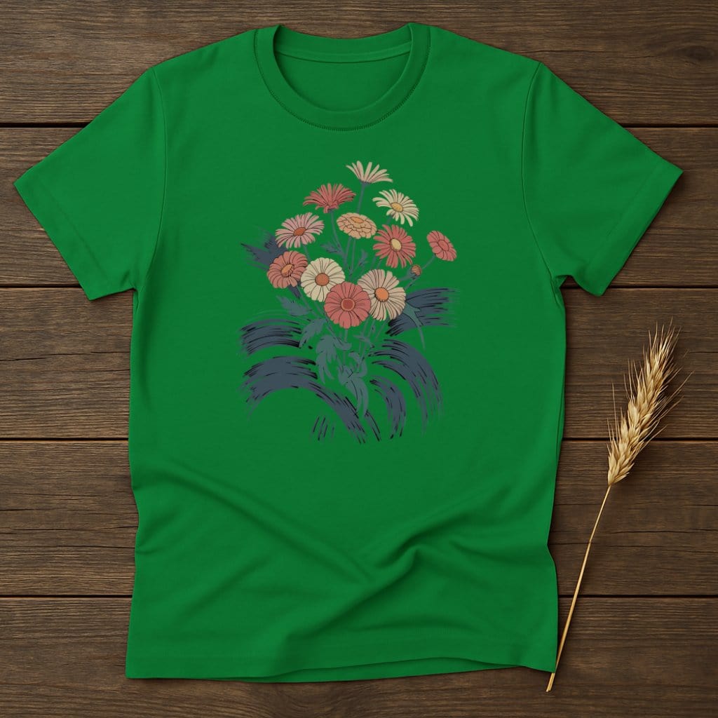 MyDesigns Physical Item S / Irish Green Daisy Bouquet T-Shirt