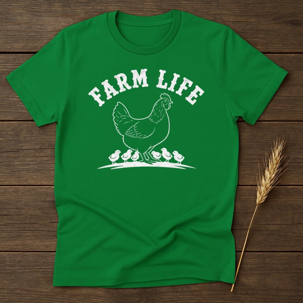 MyDesigns Physical Item S / Irish Green Farm Life Chicken T-Shirt