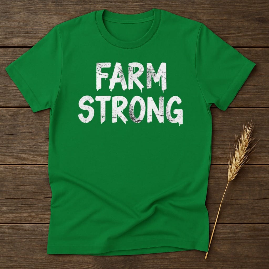 MyDesigns Physical Item S / Irish Green Farm Strong T-Shirt