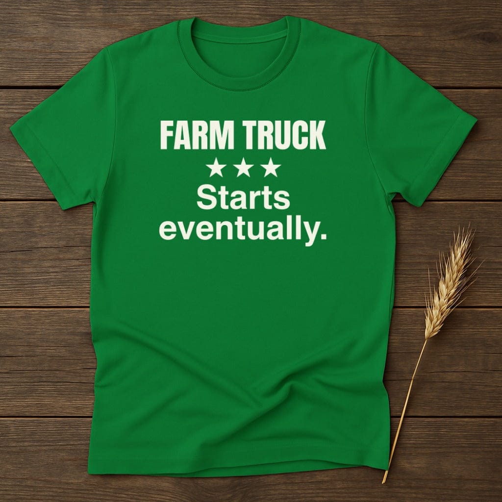 MyDesigns Physical Item S / Irish Green Farm Truck Starts T-Shirt