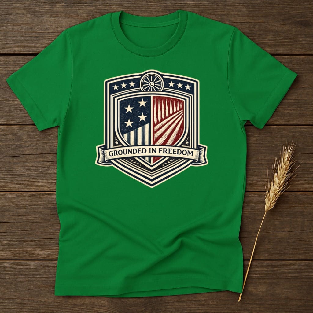 MyDesigns Physical Item S / Irish Green Freedom Shield T-Shirt