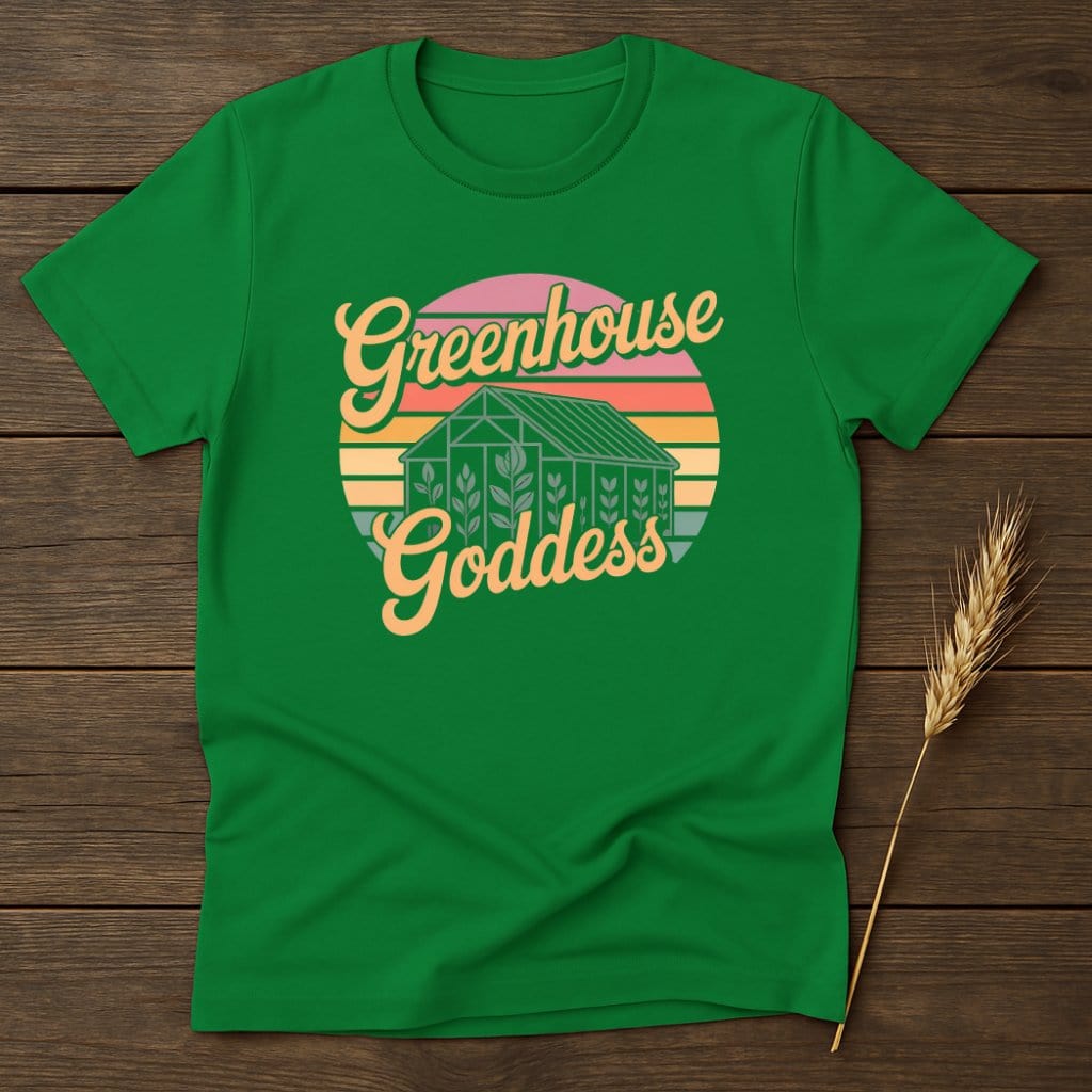 MyDesigns Physical Item S / Irish Green Greenhouse Goddess Retro T-Shirts