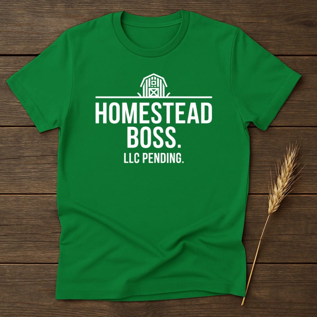 MyDesigns Physical Item S / Irish Green Homestead Boss LLC Pending T-Shirt
