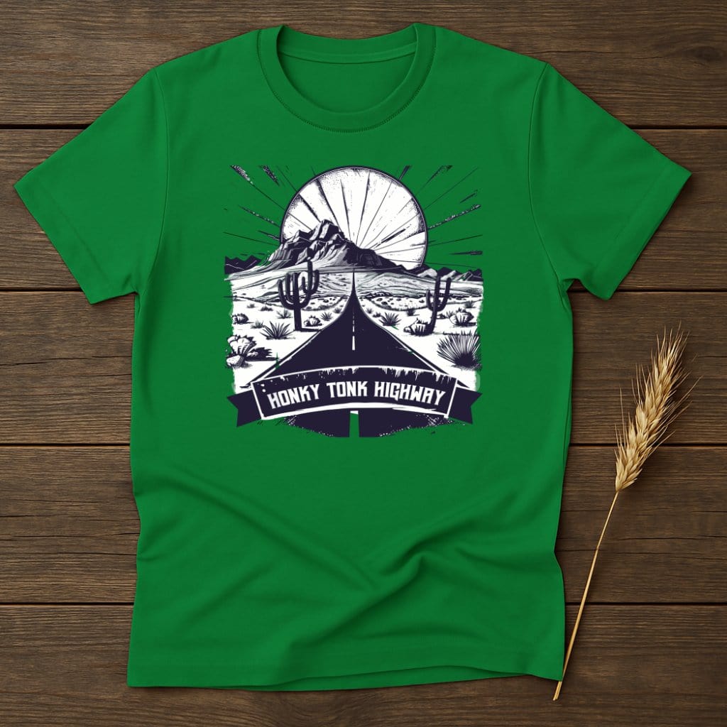 MyDesigns Physical Item S / Irish Green Honky Tonk Highway Adventure T-Shirt