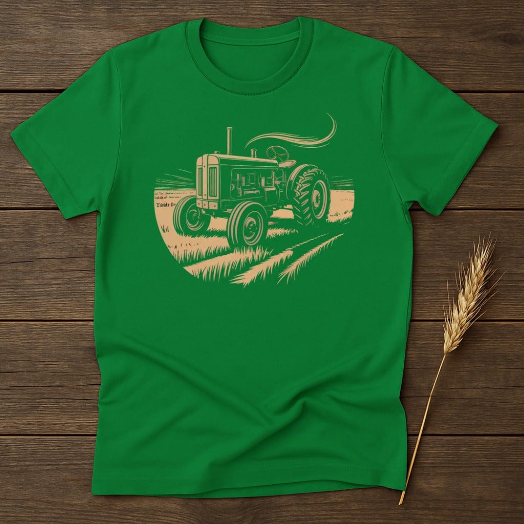 MyDesigns Physical Item S / Irish Green Old Farm Tractor T-Shirt