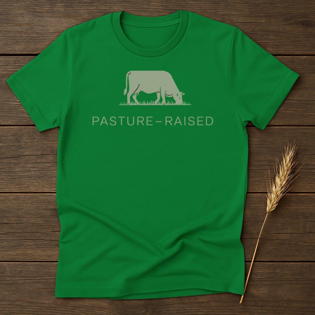 MyDesigns Physical Item S / Irish Green Pasture-Raised Cow T-Shirts