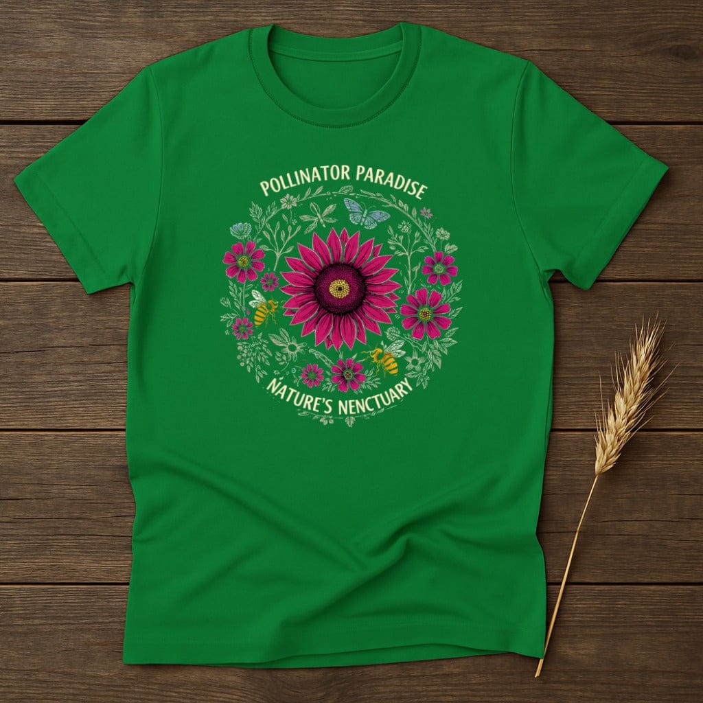MyDesigns Physical Item S / Irish Green Pollinator Paradise T-Shirt