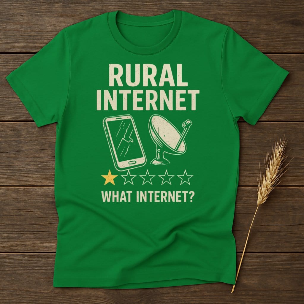 MyDesigns Physical Item S / Irish Green Rural Internet Review T-Shirt