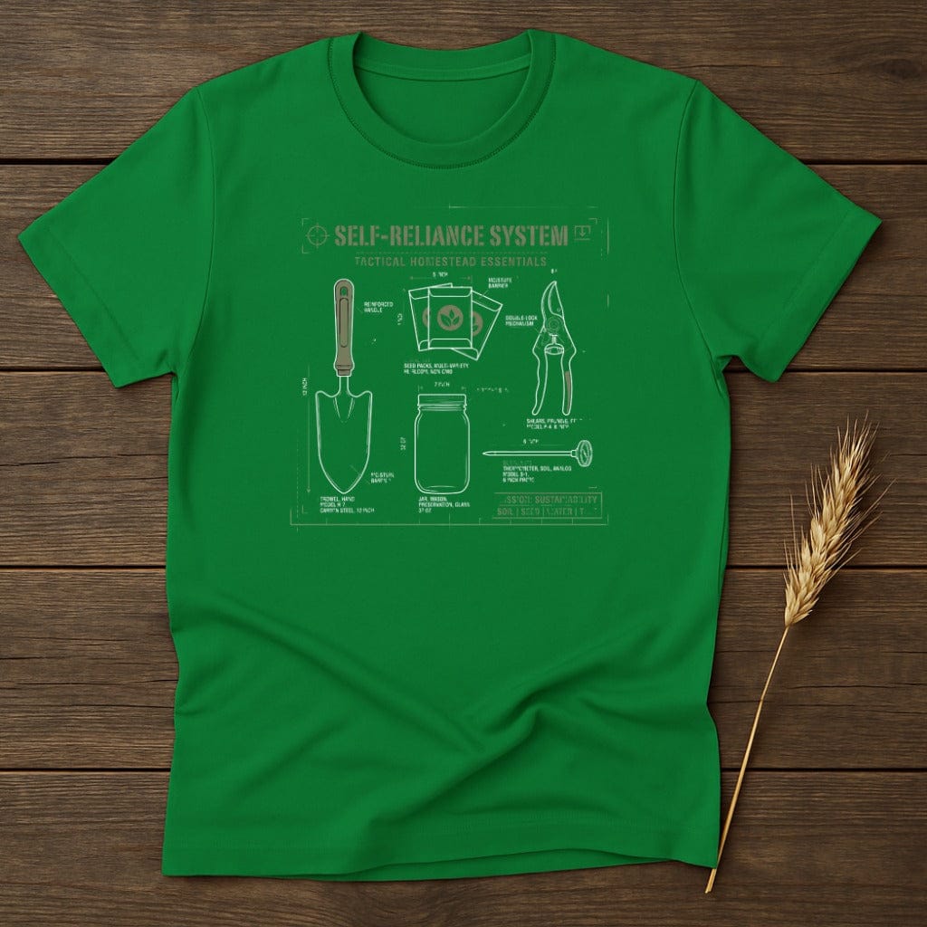 MyDesigns Physical Item S / Irish Green Self-Reliance System T-Shirt