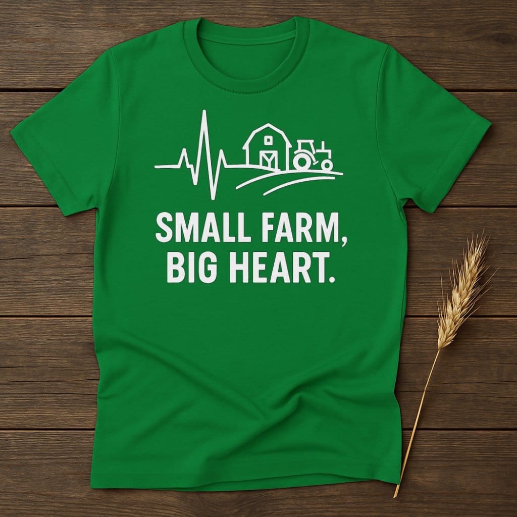 MyDesigns Physical Item S / Irish Green Small Farm Big Heart T-Shirts