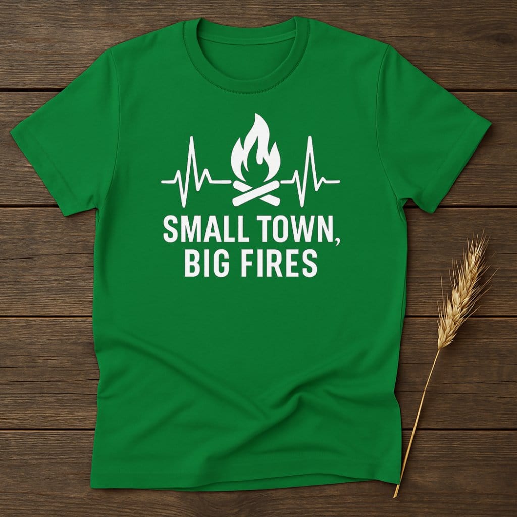 MyDesigns Physical Item S / Irish Green Small Town Big Fires T-Shirts