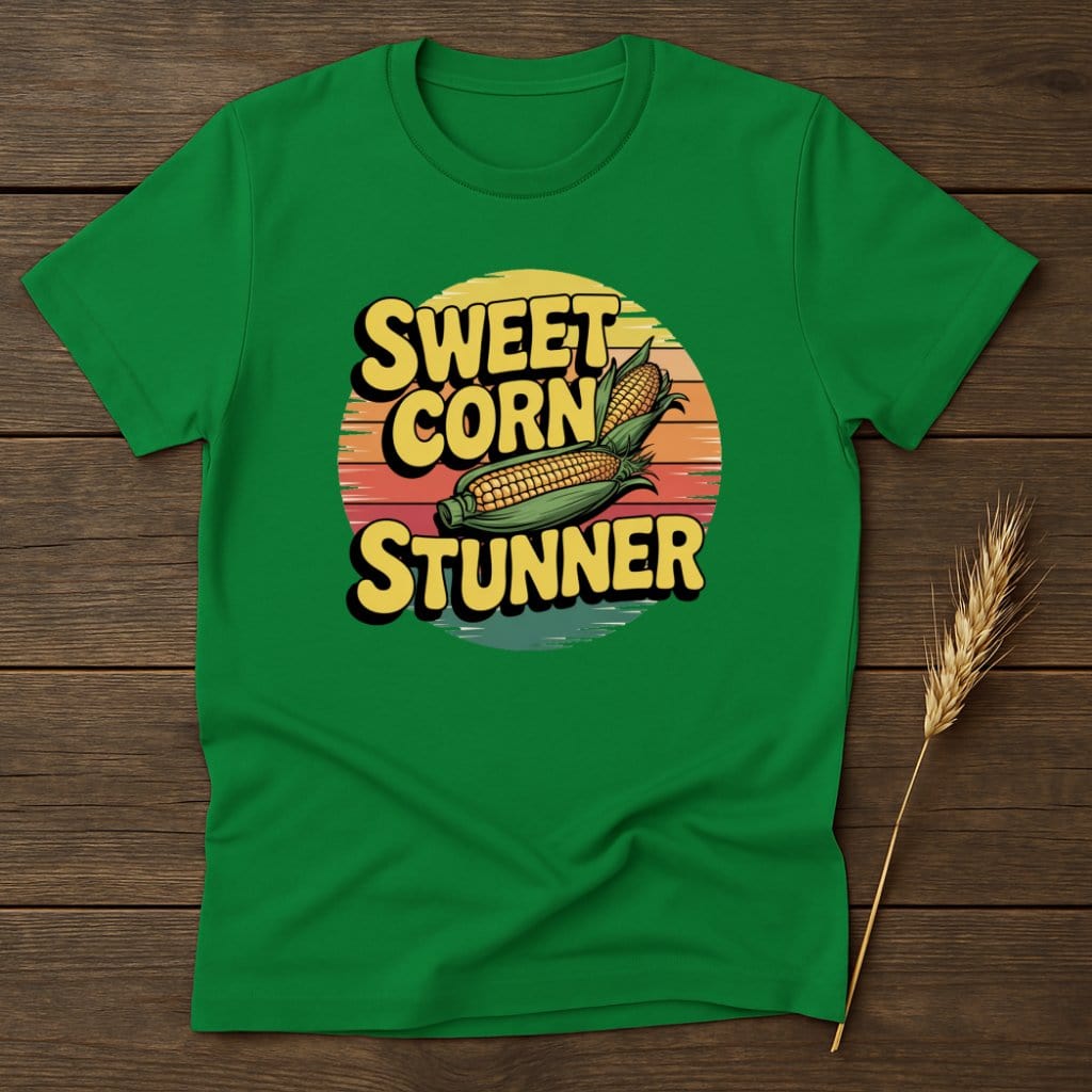 MyDesigns Physical Item S / Irish Green Sweet Corn Stunner Retro T-Shirts