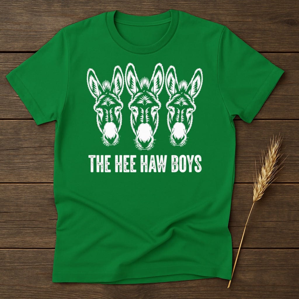 MyDesigns Physical Item S / Irish Green The Hee Haw Boys Three Donkeys T-Shirt