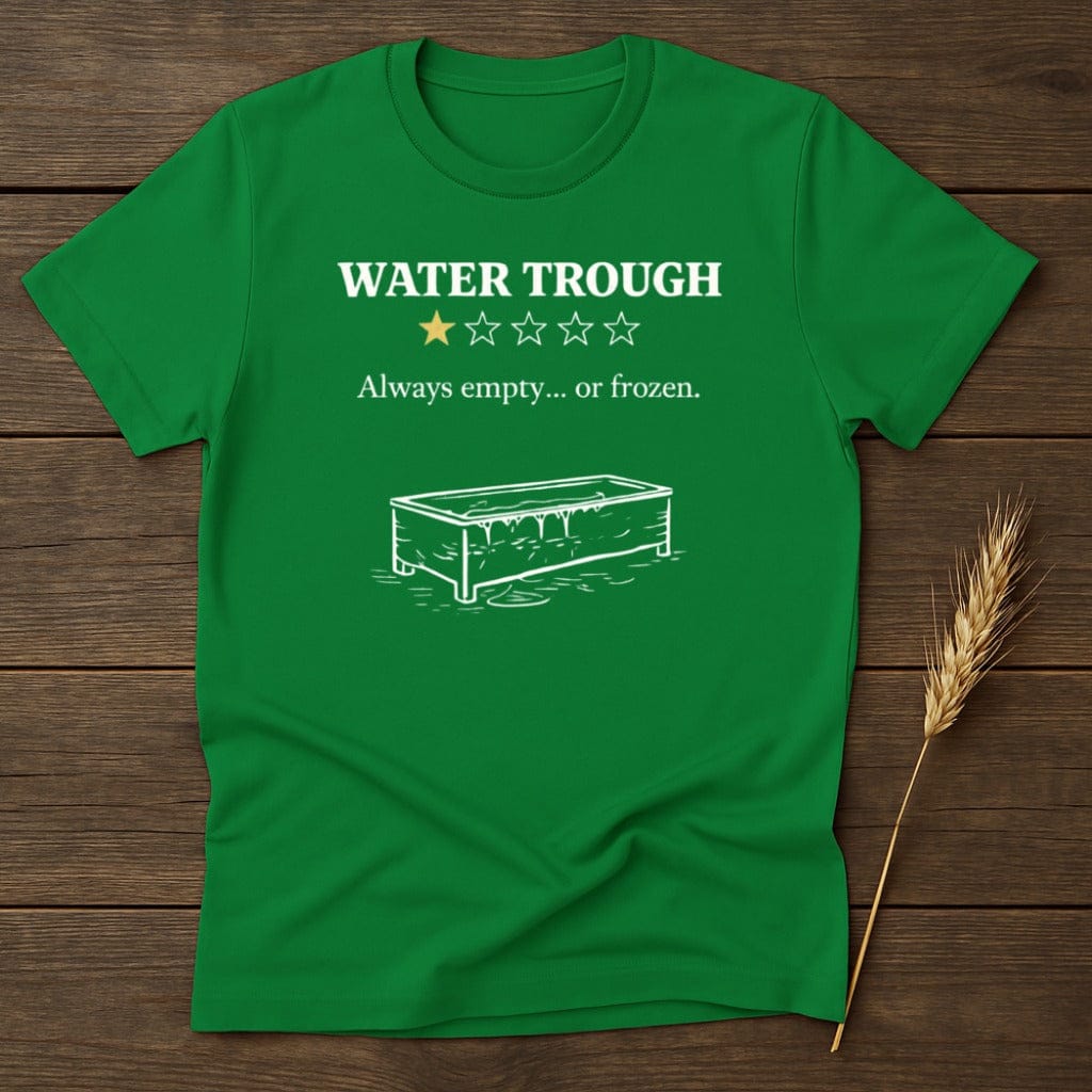 MyDesigns Physical Item S / Irish Green Water Trough One Star Rating T-Shirt