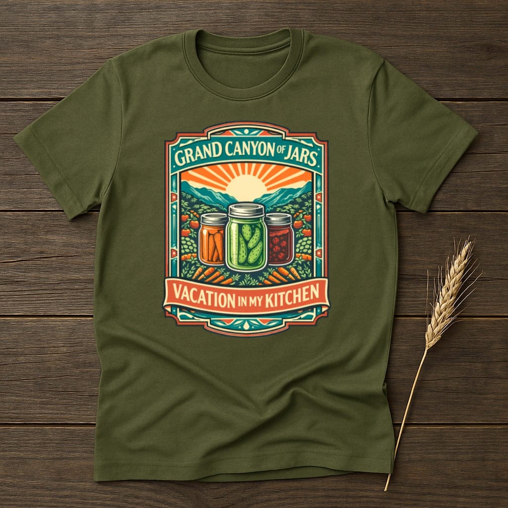 MyDesigns Physical Item S / Military Green Grand Canyon Of Jars T-Shirt