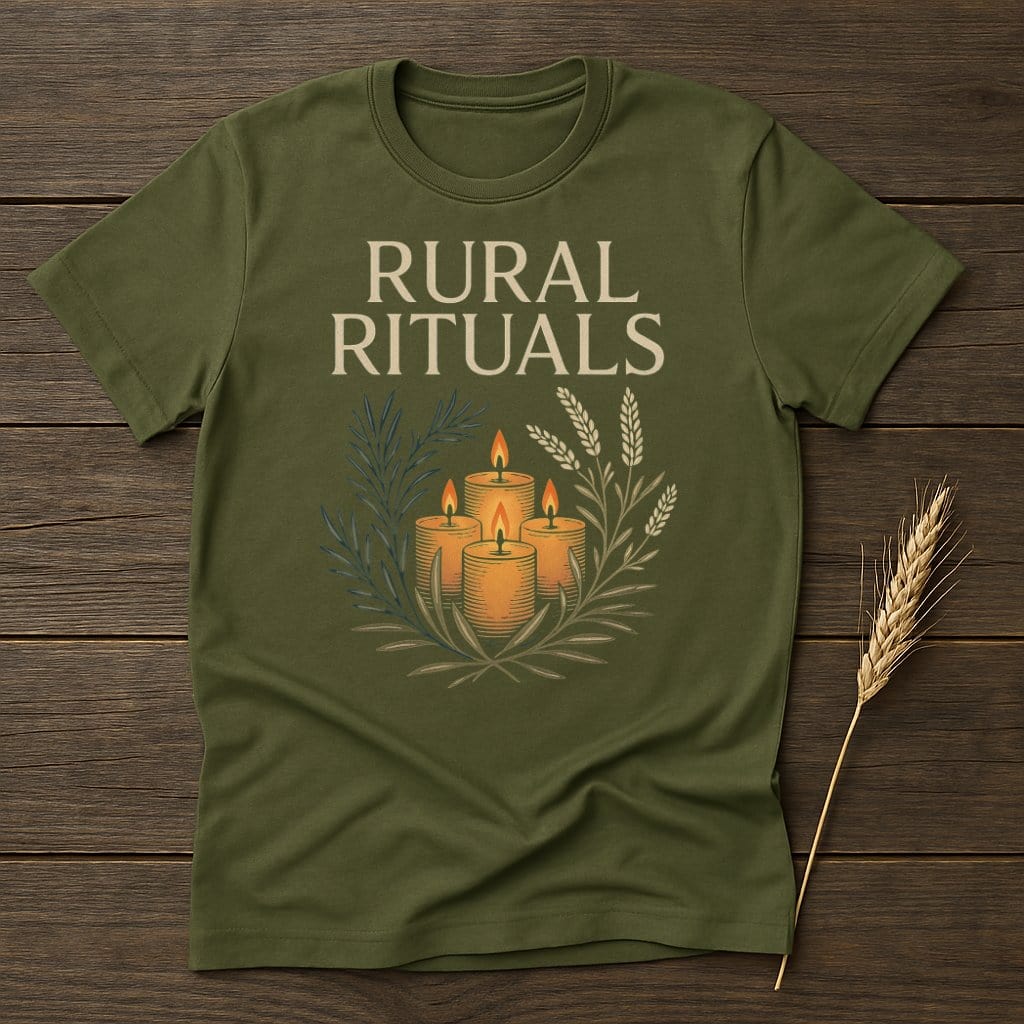 MyDesigns Physical Item S / Military Green Rural Rituals T-Shirts