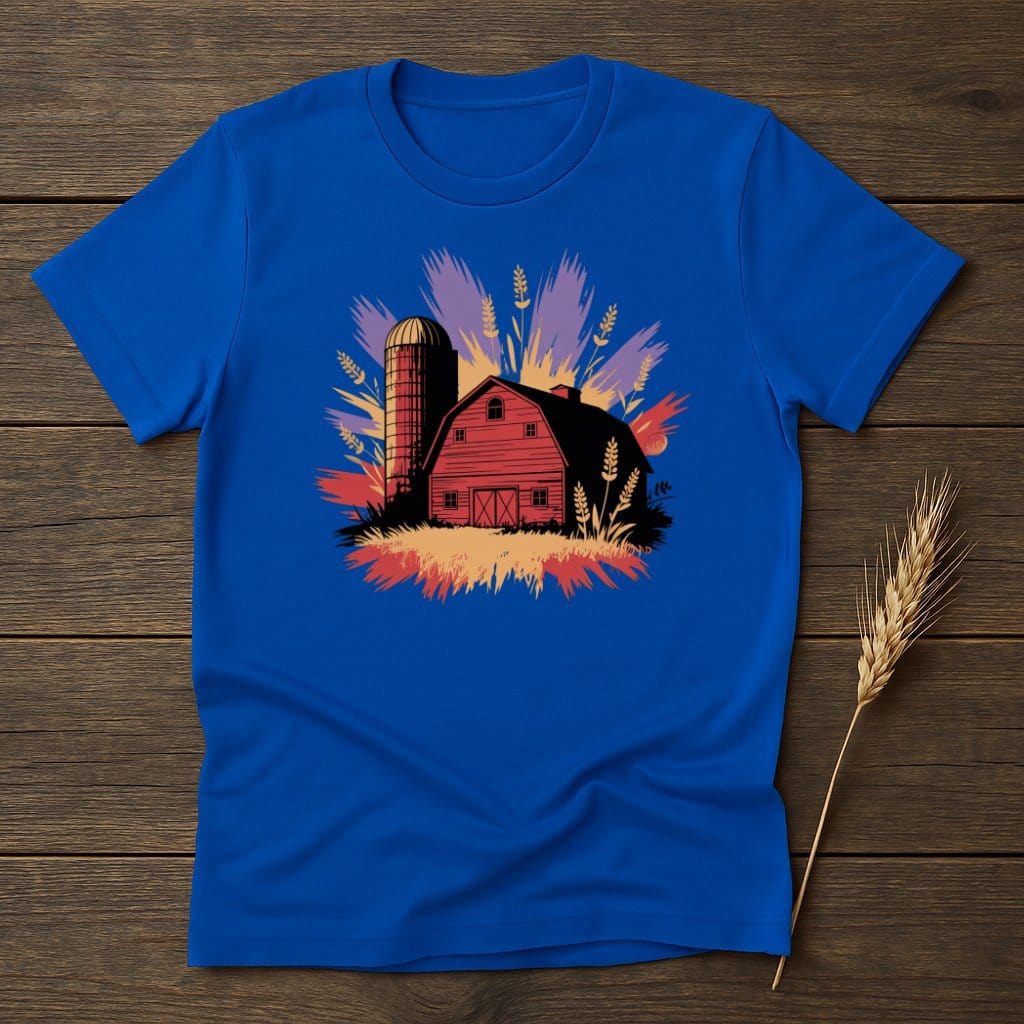 MyDesigns Physical Item S / Royal Countryside Barn T-Shirt