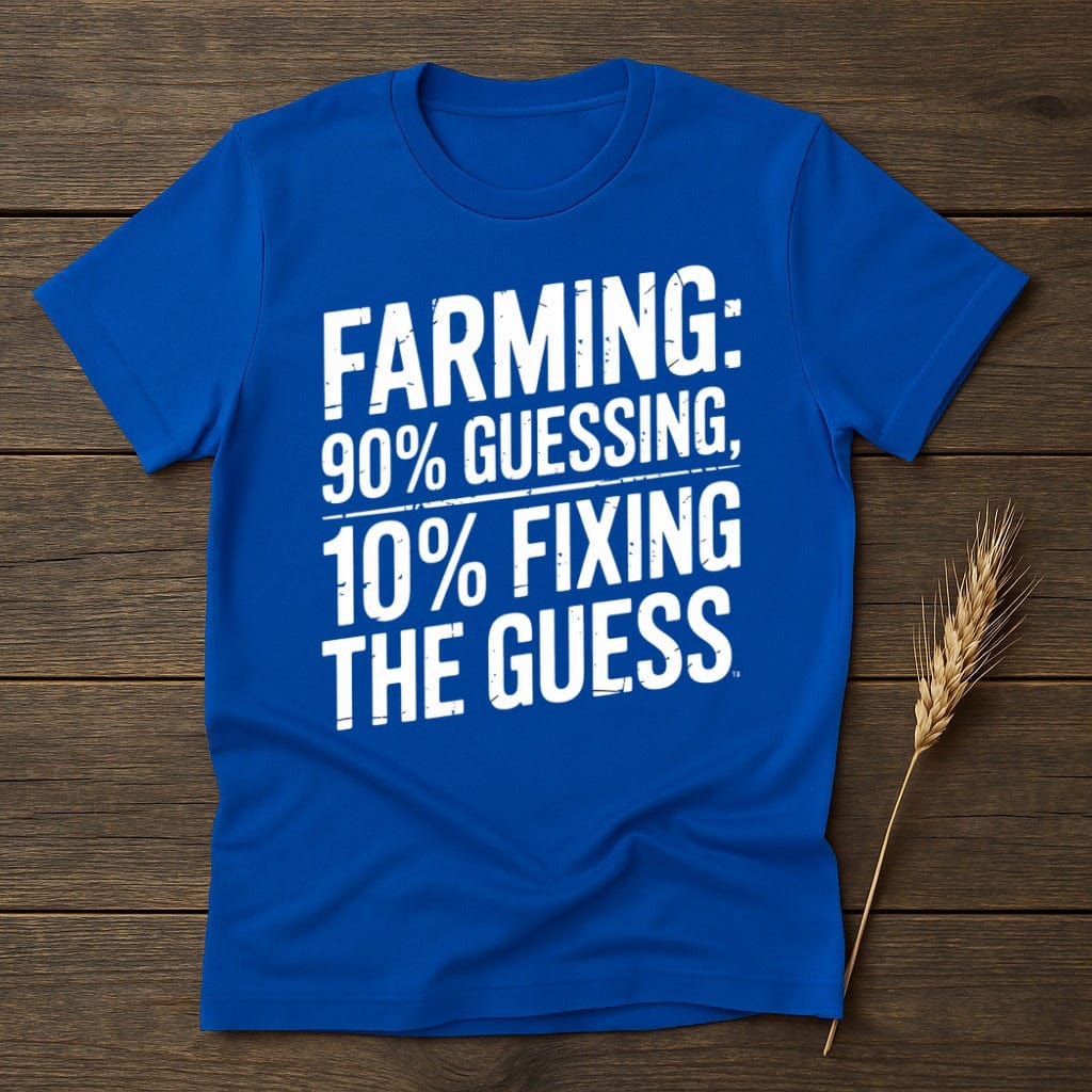 MyDesigns Physical Item S / Royal Farming 90 Percent Guessing Fixing the Guess T-Shirt
