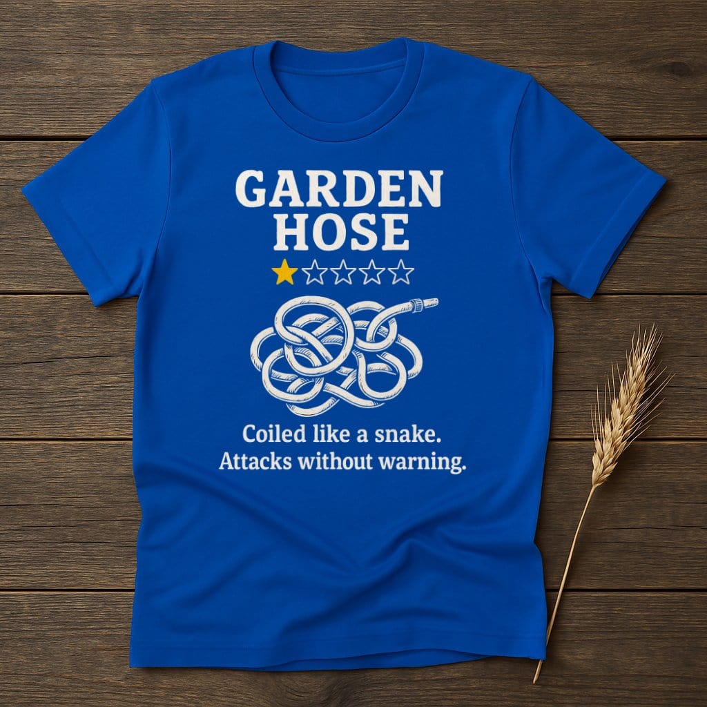 MyDesigns Physical Item S / Royal Garden Hose Review T-Shirt