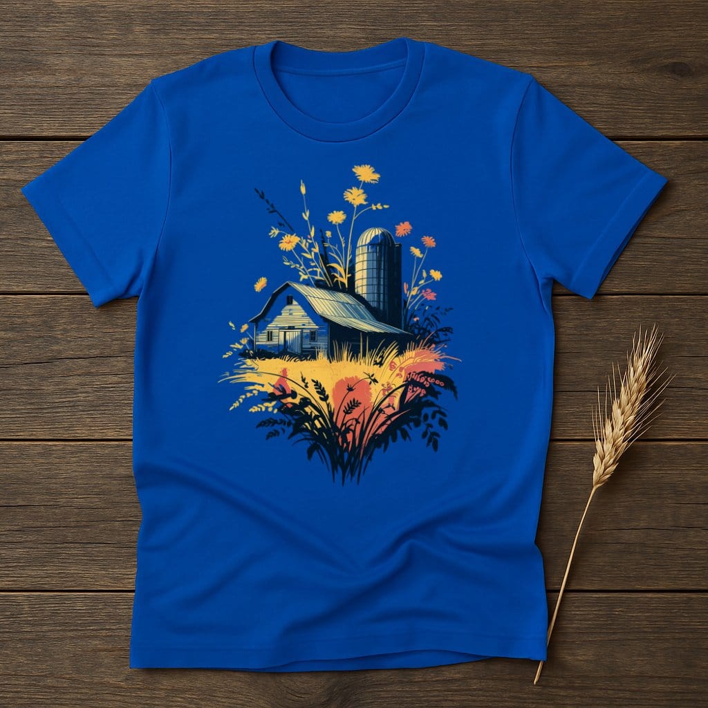 MyDesigns Physical Item S / Royal Rustic Barn with Silo T-Shirt