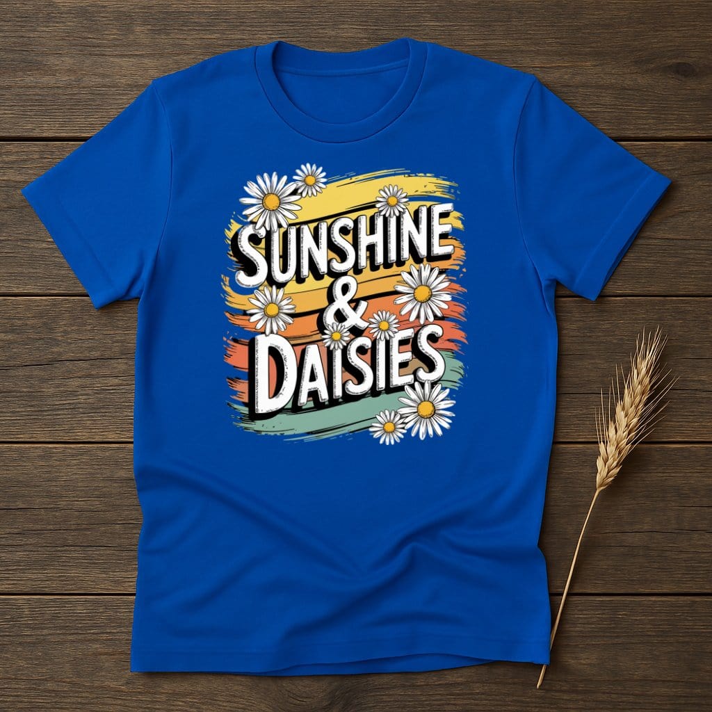 MyDesigns Physical Item S / Royal Sunshine and Daisies T-Shirt