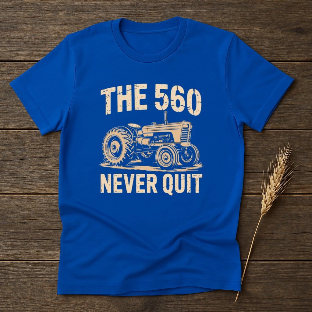 MyDesigns Physical Item S / Royal The 560 Never Quit T-Shirt