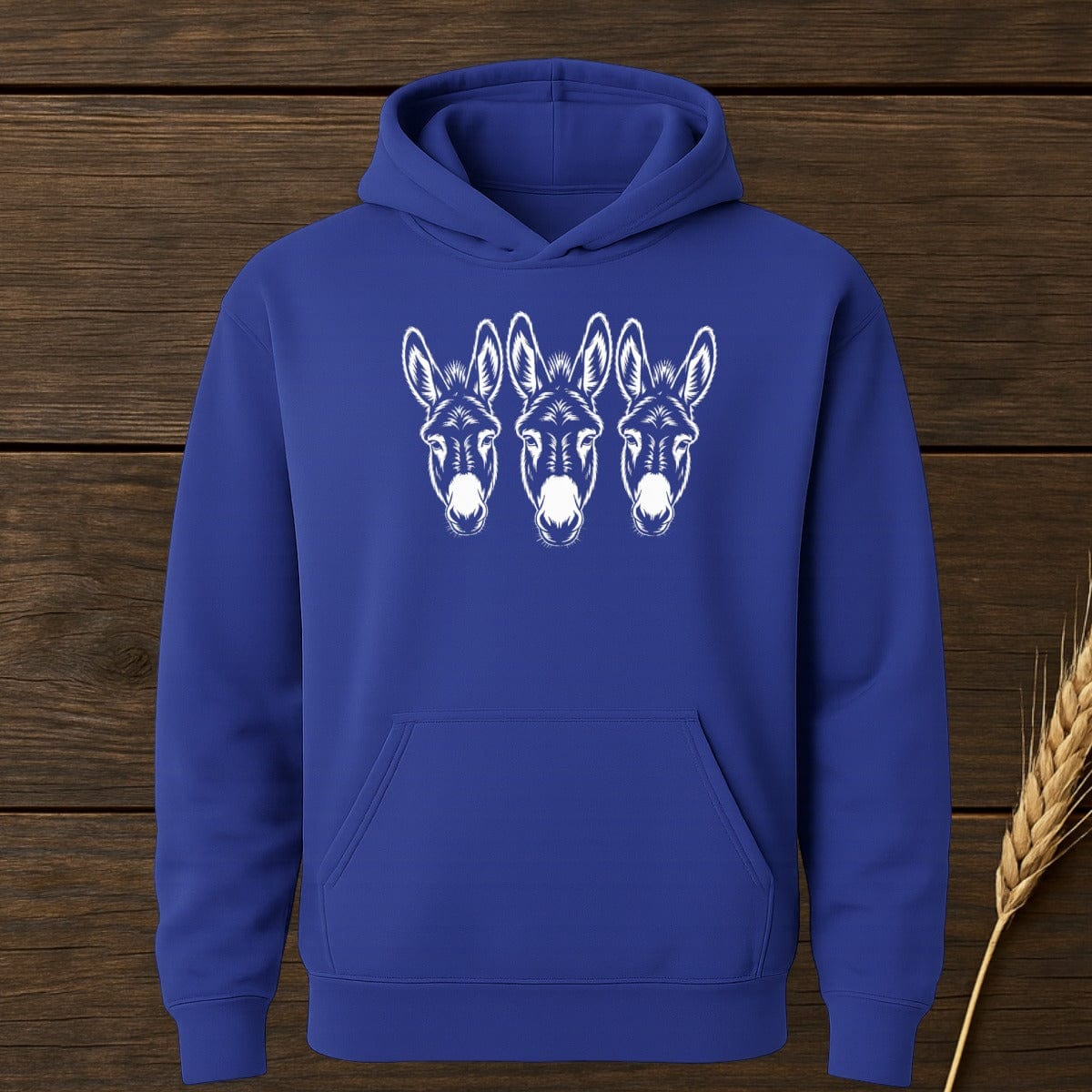 MyDesigns Physical Item S / Royal Three Donkeys Hoodie