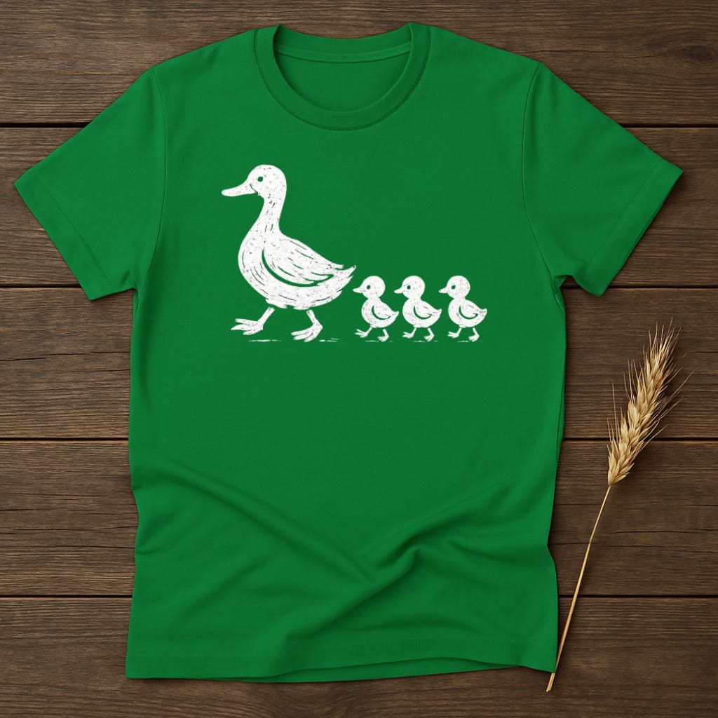 MyDesigns Silhouette Shirt S / Irish Green Duckling Family T-Shirt