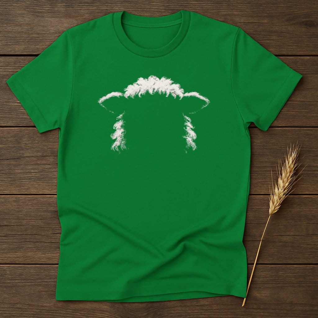 MyDesigns Silhouette Shirt S / Irish Green Sheep Face T-Shirts